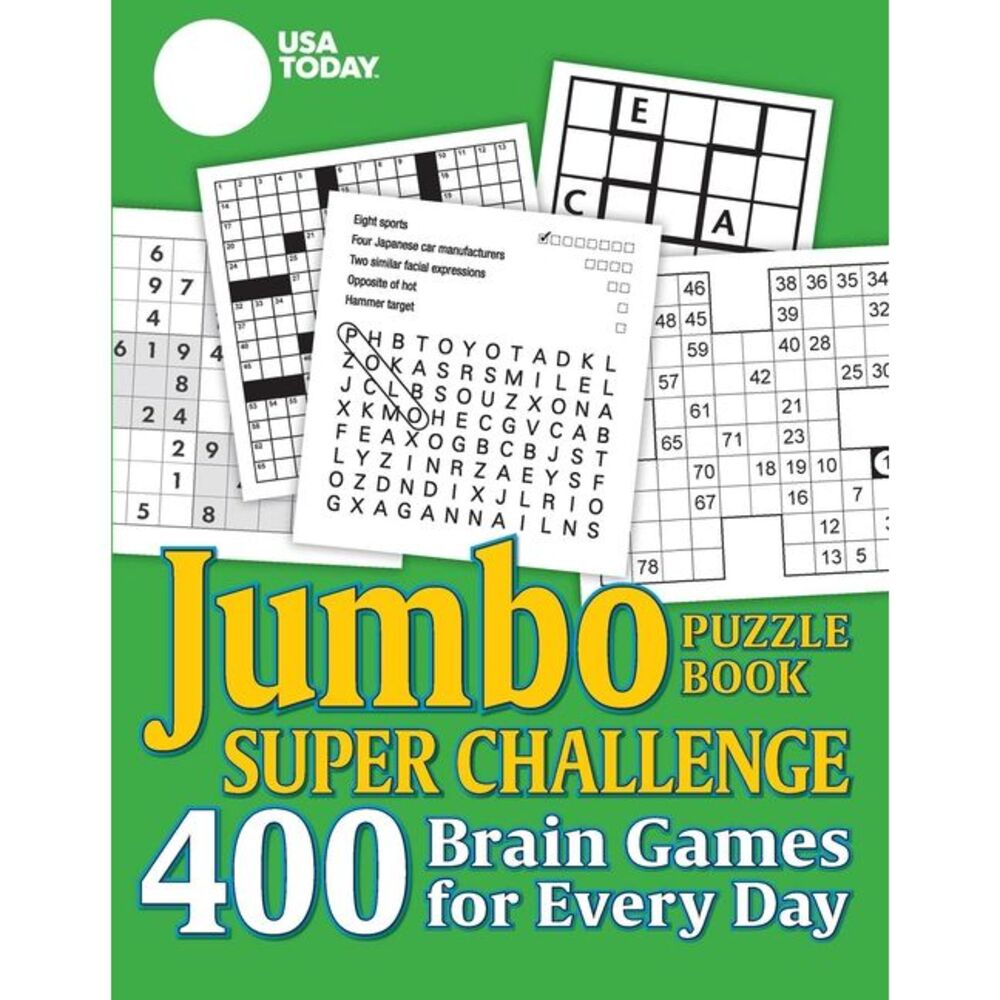 USA Today Jumbo Puzzle Book Super Challenge: 400 Brain Games for Every Day -- Us